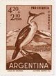 Pašto ženklas. Mėlynakis kormoranas (Leucocarbo atriceps). Argentina.