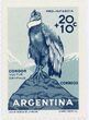 Pašto ženklas. Andinis kondoras (Vultur gryphus). Argentina.