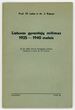 Leidinys „Lietuvos gyventojų mitimas 1925-1940 metais“