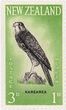Pašto ženklas. Naujosios Zelandijos sakalas (Falco novaeseelandiae). Naujoji Zelandija.