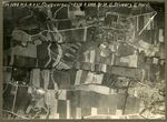 Vokiečių aviacijos 1918.05.31 daryta aerofotonuotrauka, iš didelio aukščio  vaizduojanti nedidelių miestelių, kaimų planinį vaizdą
