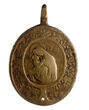 Religinis medaliukas. Žirovičių Dievo Motinos ir šv. Bazilijaus Didžiojo atvaizdai. XVIII a.