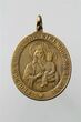 Religinis medaliukas su Čenstakavos Dievo Motinos ir pal. Andriejaus Bobolos atvaizdais. XIX a.