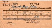 Kvitas Nr. 42506, išduotas Stasiui Kučinskiui 1943-04-18