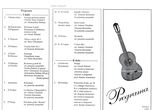 Koncerto, skirto klasikinės gitaros įkūrimo Lietuvoje 30-osioms metinėms, programa. Kauno filharmonija, 1999 m.
