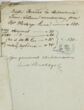 Kretingos dvaro kasos išlaidų raštelis Nr. 1285 dėl atlygimo dailidei Bružui išmokėjimo už šokių salės statybą Palangoje