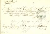 Kretingos dvaro kasos išlaidų raštelis Nr. 1286 dėl avižų įsigijimo iš Skaudalių dvarininko Vaitkevičiaus