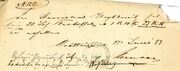 Kretingos dvaro kasos išlaidų raštelis Nr. 1287 dėl grūdų įsigijimo iš Skaudalių dvarininko Vaitkevičiaus