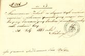 Atlyginimo lapelis Nr. 1326, Kretingos dvaro valdybos atstovo Jono Kietorovskio išduotas Kazimierui Žiobakui už kiemo panaikinimą ir gonkelių pastatymą prie arklininkų namo